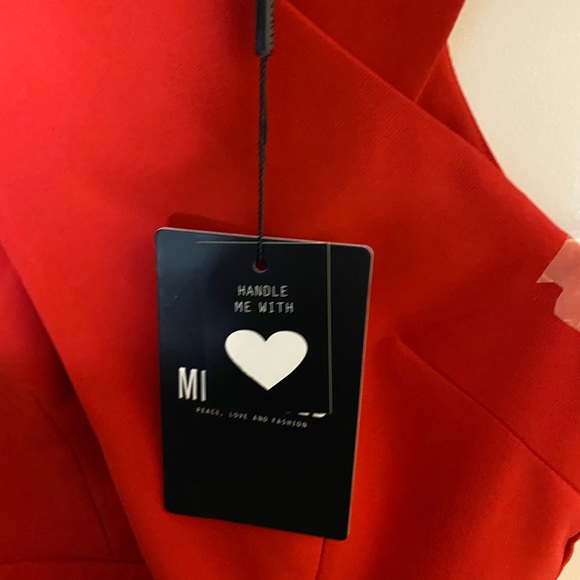 Missguided Red Crossfront Midi Dress - Picture 4 of 5